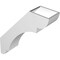 Ekena Millwork 5 1/2-in. W x 20-in. D x 24-in. H Olympic Architectural Grade PVC Knee Brace BRCP055X20X24OLY - alternate 6